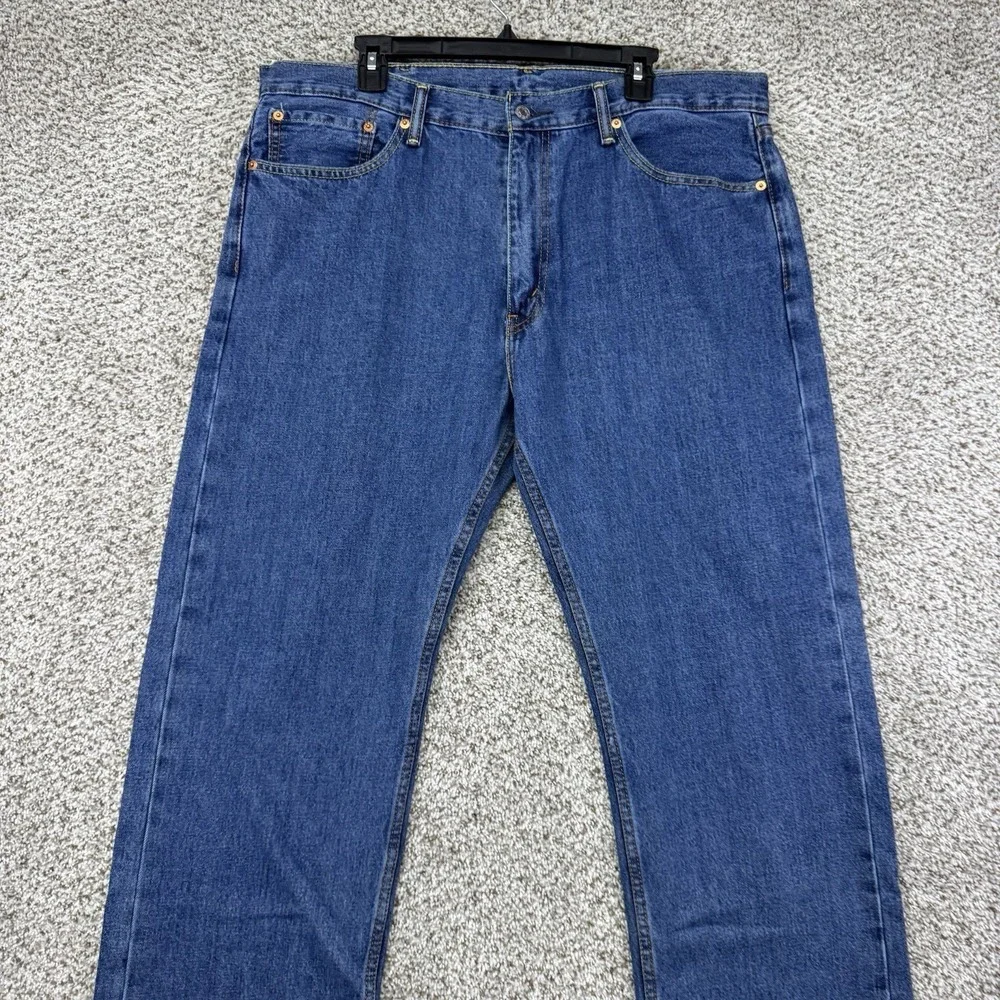 Levi's 505Jeans Mens Size 38x30 Blue Denim Pants Straight Leg Medium Wash Cotton